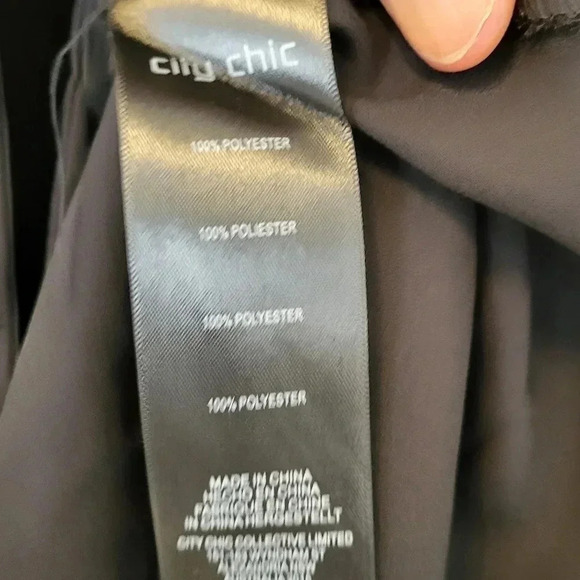 City Chic Black Sultry True Wrap Plus Size Contemporary Casual Dress(XXL/24) - Picture 9 of 10